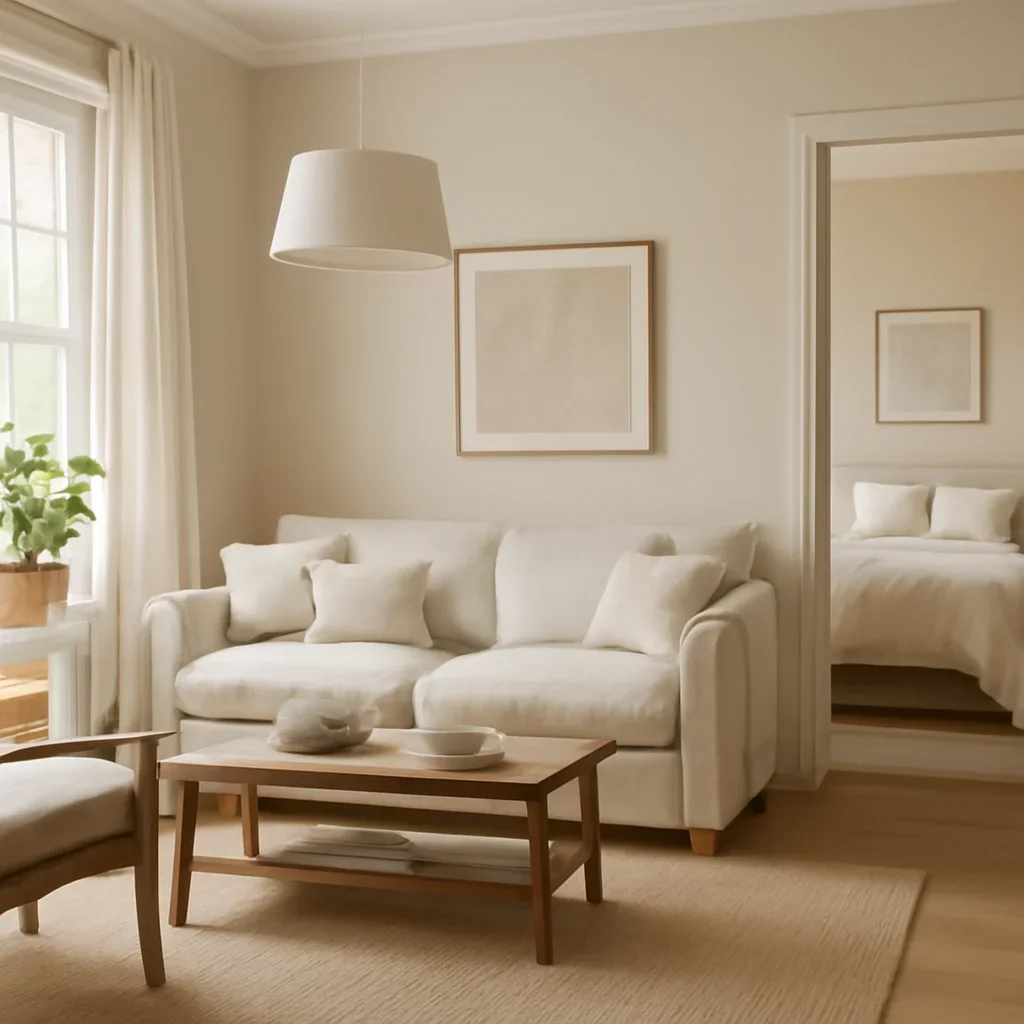 Finished room atmosphere that supports the next step for home.